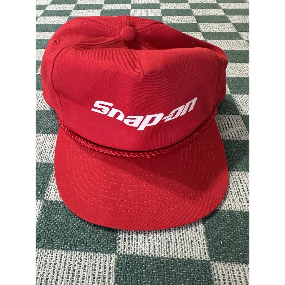 Snap On Hat Mechanic Tools Red Rope Trucker Hat